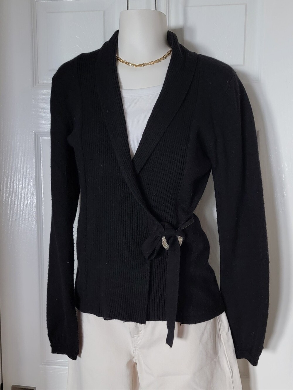 TRISTAN Angora and Cashmere Mix Cardigan